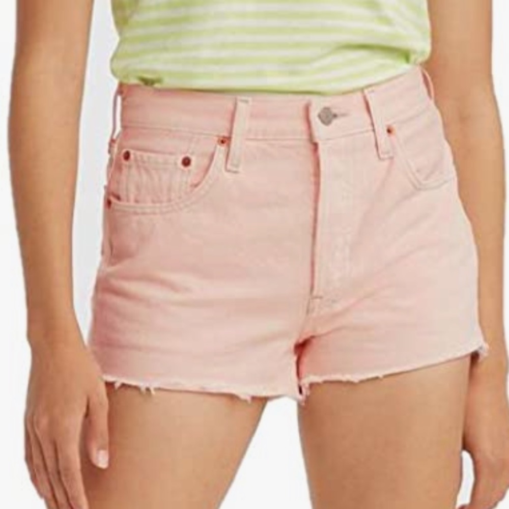 Pink Levi's Women's 501 Original Shorts